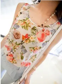 ファッション新しい女性の夏のノースリーブシフォンTシャツレディーストップス