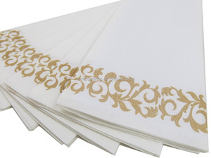 17 "<span class=keywords><strong>x</strong></span> 12" oro Durable colth como desechables toallas de invitados y baño toallas. - Product Image 3