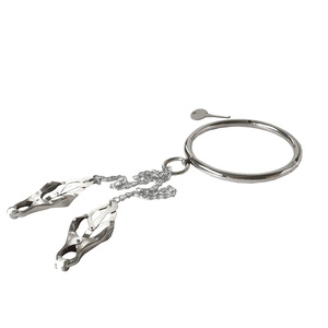 Black Emperor neue Edelstahl halsband Brust klammer Hunde kette SM Spielzeug für Erwachsene