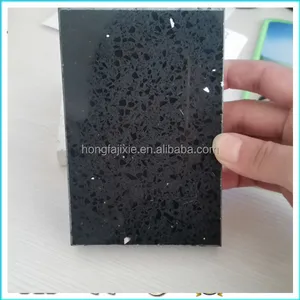 Silestone Slab/Black Sparkle Quartz Steen Werkbladen, Kunstmatige Quartz Platen Prijs Groothandel