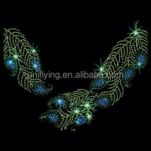 Commercio all'ingrosso di cristallo con scollatura di cristallo Strass Design Hotfix motivo trasferimento di Strass con Flatback per <span class=keywords><strong>abiti</strong></span> di dimensioni personalizzate - Product Image 4