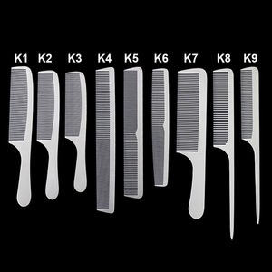 Vente en gros de peignes en métal pour salon de coiffure peigne en acier inoxydable pour hommes ensemble de peignes à cheveux bon marché en acier inoxydable pour la coiffure - Product Image 6