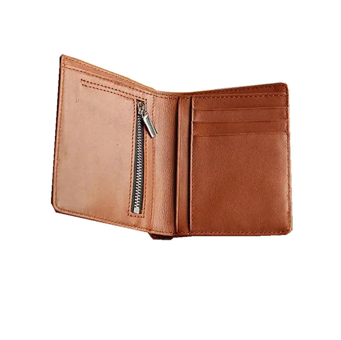 Benutzer definierte kleine Karten halter Größe Reiß verschluss Münz tasche Brieftasche Männer Echt leder Brieftasche