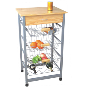 รถเข็นครัวการออกแบบรถเข็นไม้เฟอร์นิเจอร์รถเข็นครัว - Product Image 2