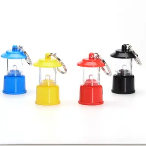 Cá Nhân Mini LED Cắm Trại Đèn Lồng Nhấp Nháy Keyring LED Lantern Key Chain Nhà Sản Xuất Tại Trung Quốc