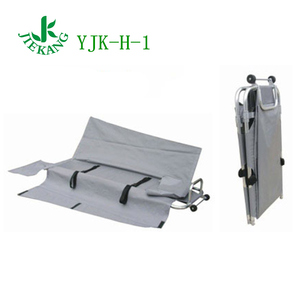 Camillas mortuorias plegables de aleación de aluminio para transporte de cuerpos muertos, venta al por mayor