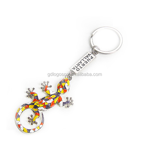 Porte-clés en métal émaillé en forme de taureau, souvenir de <span class=keywords><strong>Barcelone</strong></span>, Espagne, porte-clés en forme de taureau, souvenir de style Gaudí, Espagne - Product Image 3