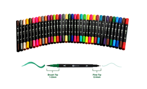 Fineliner-rotulador de doble punta para pintura artística, 24, 36, 48, 60, 100 colores - Product Image 2