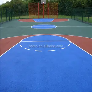 Vloeren sport hof/basketbal/tennis floor PU outdoor verf