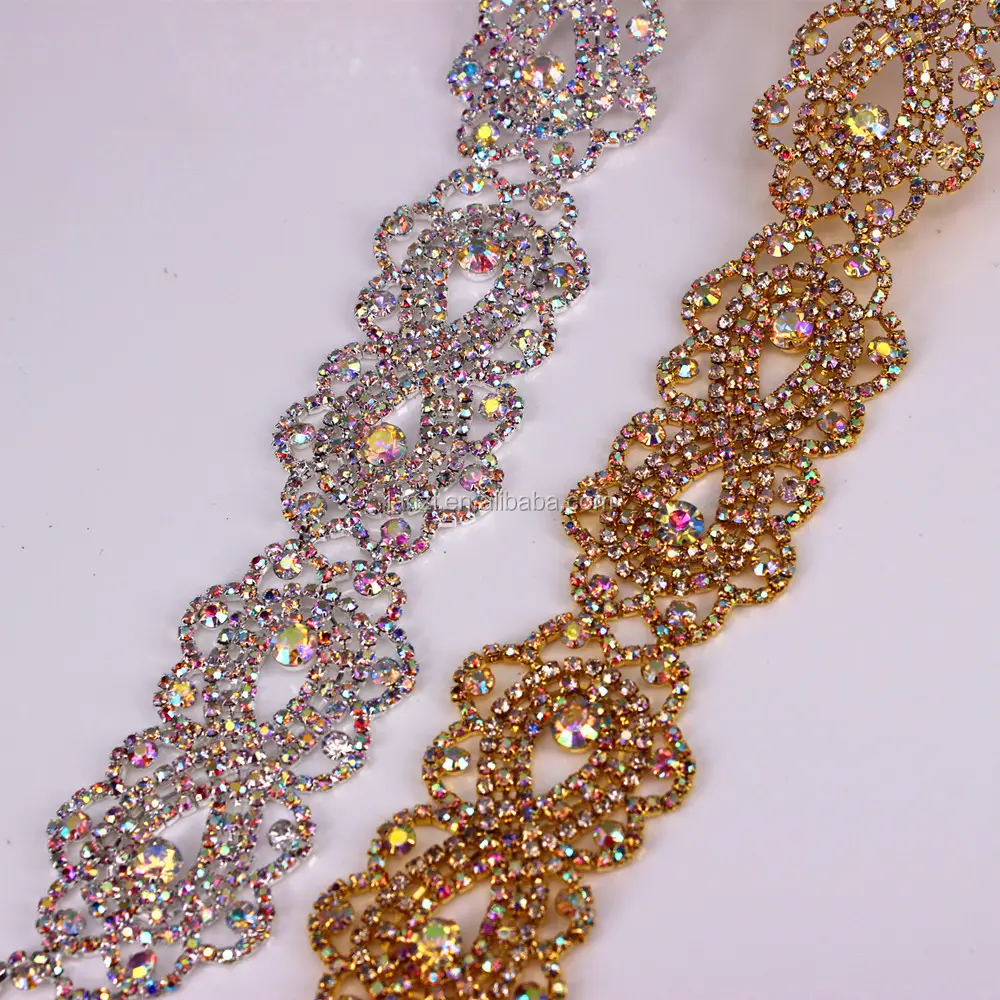 Crystal AB Rhinestone Chain Trimming