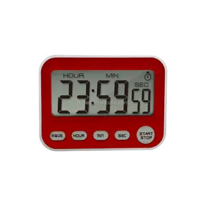 2024 Jumbo LCD pretty modern digital table alarm clock with timer