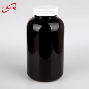 750cc black hdpe plastic capsule pill bottle with tear off cap