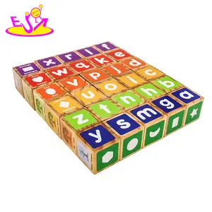 Personalizar 30pcs abc alfabeto de madeira educacional toy bloco para crianças W13A158