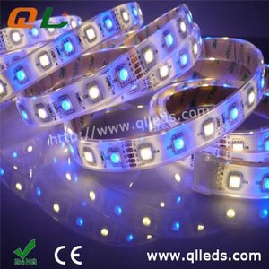 Il vecchio tipo RGB + W ha condotto la luce della striscia 60Led/m DC 12V/24V 14.4 W/m le perle della lampada separata 30LED RGB + 30LED bianco di fabbrica vende direttamente - Product Image 2