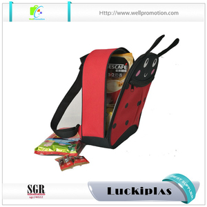 Mariquita linda mochila kids Poliéster mochila de campamento de picnic almuerzo frío - Product Image 5