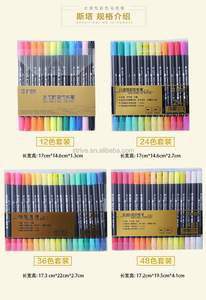 <span class=keywords><strong>Marcadores</strong></span> Artísticos de Doble Punta Sizhuo, Alta Calidad, 12 Colores, <span class=keywords><strong>Marca</strong></span> STA, Tinta Permanente a Base de Agua, 2mm, para Papel de Escritura - Product Image 5