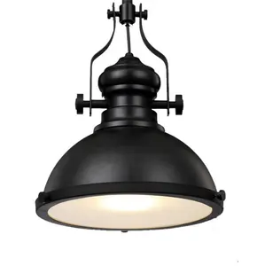 Nieuwe ontwerp zwart industrie vintage schorsing led opknoping licht moderne amerika land hanglamp