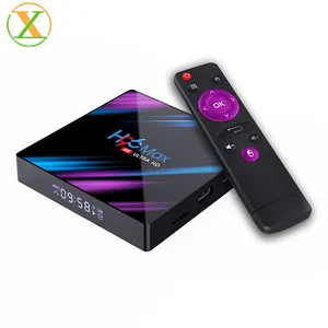 2020 가장 인기있는 4k 안드로이드 tv 박스 h96 Max 9.0 os RK3318 쿼드 코어 듀얼 밴드 와이파이 bt 4.0 스마트 tv 박스 H96max