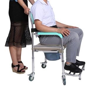 Silla de transferencia de aluminio <span class=keywords><strong>para</strong></span> discapacitados, reposapiés antiinclinación - Product Image 6