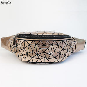2021 geometrico marsupio <span class=keywords><strong>da</strong></span> <span class=keywords><strong>donna</strong></span> olografico riflettente luminoso marsupio per viaggio zaino alla moda - Product Image 2