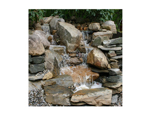 Fontana da giardino in pietra naturale paesaggistica all'ingrosso, pietra di fondo in granito di manifattura - Product Image 5