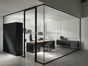 <span class=keywords><strong>Alibabba</strong></span> expresar china oiffice muebles 4 - 19 de vidrio transparente de partición de cristal de la pared - Product Image 2
