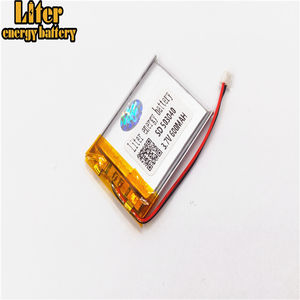 Plug 1,25-2 p 503040 600 mAh 3,7 V rechargeable LiPo battery solar Li ion polymer lithium battery with PCM - Product Image 1