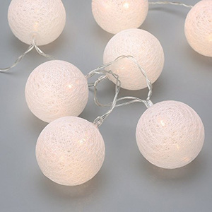 Battery Operated LED <strong>Light</strong> <strong>2</strong>.2m 20pcs LED Cotton Ball <strong>String</strong> <strong>Lights</strong> - Product Image 1