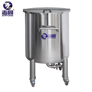 ZT Moveable storage stainless steel tank for liquid ,cream, cosmetic, chemical