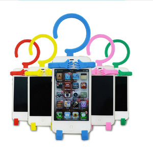 Support de téléphone portable, accessoire multifonctionnel, en Silicone, pour voiture et vélo, crochet, pour paresseux - Product Image 2