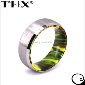 OEM e ODM benvenuto ha scelto il proprio colore fai da te regalo <span class=keywords><strong>di</strong></span> fidanzamento <span class=keywords><strong>di</strong></span> nozze in resina <span class=keywords><strong>di</strong></span> tungsteno anello per damigella d'onore - Product Image 4