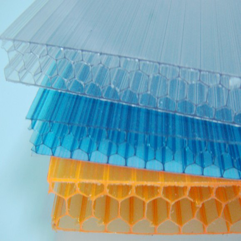 Nid d'abeille Feuille Polycarbonate/PC Feuille Creuse/Panneau