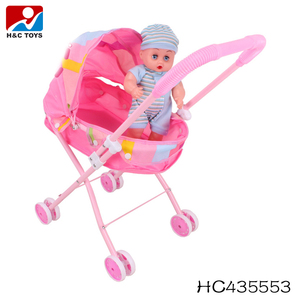Carrozzina Giocattolo in Ferro per Bambole da 14 Pollici, Passeggino per Bambole HC445698 - Product Image 3