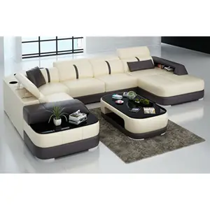 Phong Cách Hàn Quốc Căn Hộ Nhỏ 5 Chỗ Ngồi Gia Đình Phòng Khách Sofa Da