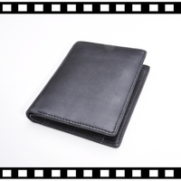 Dompet Pria Kulit Asli dengan Kantong Koin dan Tempat Kartu Otomatis dari Aluminium Grosir untuk Pria
