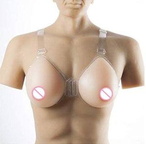 Waterdruppel Vorm Siliconen Borstvorm Kunstmatige Borsten Voor Crossdressers - Product Image 2