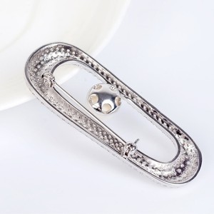 LUOTEEMI-Clip de papel para boda, ramo de novia de cristal, diamantes de imitación, Circonia cúbica, oro blanco, estilo coreano, venta al por mayor - Product Image 6