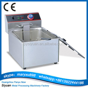 De un solo cilindro de tamiz freidora eléctrica / control de la temperatura / mini freidora - Product Image 3