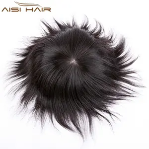 Aisi Hair Wholesale Nouveau style 100% Toupets en cheveux humains indiens naturels pour hommes noirs