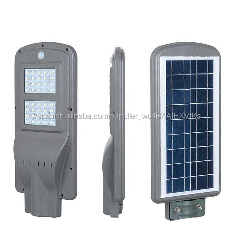 Luz Solar de la calle 40 W a prueba de agua integrado de 20 w 30 w 60 w 90 w 120 w solar luz al aire libre con poste de acero