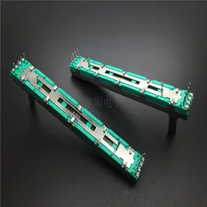 SC6080GHA10K-15C Trượt Biến Trở Trộn Fader Dimmer Trượt Đôi Chiết Áp 8 Feet