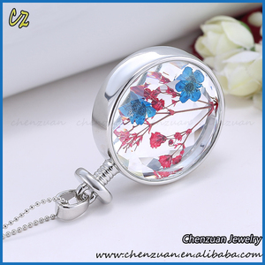 New Handmade Jewelry Dry <strong>Flower</strong> <strong>Necklace</strong>, Resin <strong>Necklace</strong> <strong>Pressed</strong> <strong>Flowers</strong>, Real Dried <strong>Flower</strong> Pendants <strong>Necklace</strong> - Product Image 4