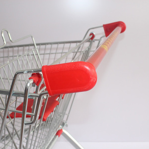 Chariot de supermarché en acier <span class=keywords><strong>à</strong></span> 4 roues personnalisé en gros chariot de magasin d'occasion chariot de cueillette d'achat <span class=keywords><strong>à</strong></span> poussée manuelle - Product Image 5