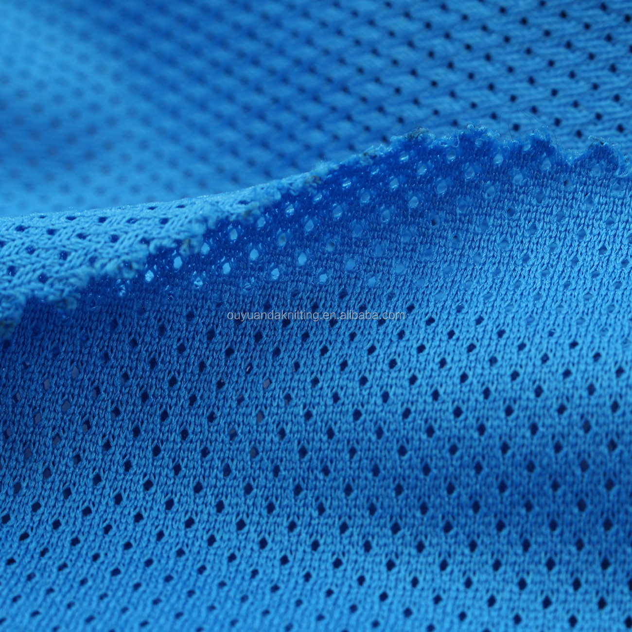 Заводская сухая подгонка, 100% полиэфирная основовязаная сетчатая ткань для спорта