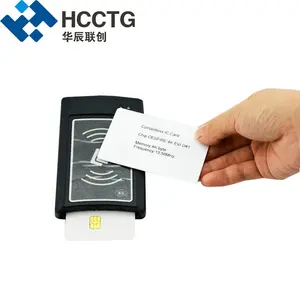 USB Dual Meningkatkan II Dual Antarmuka Genggam Contactless Smart Card Reader ACR1281S-C1