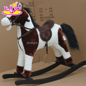 Toptan ucuz ahşap bebek sallanan at W16D064 - Product Image 1