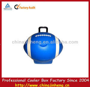 Caliente venta 20L whisky congelador de fútbol de la forma más fría caja, <span class=keywords><strong>Jack</strong></span> daniels nevera portátil, Hielera de plástico caja - Product Image 1