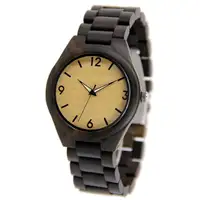 Factory Direct Selling Lage Prijs En Moq Zwarte Sandaal Houten Horloges Voor Unisex Fashion Luxe Brand Design Houten Horloge