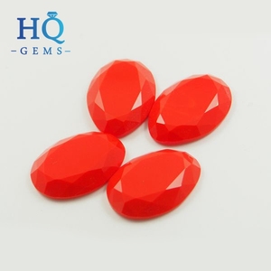 Wholesale Coral Glass Cabochon Synthetic Coral Stone - Product Image 3