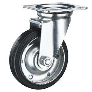 SS Japanische Rollen Japan Style Gummi räder 4 5 6 8 Zoll mit Bremse - Product Image 2